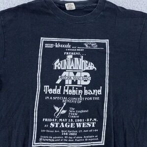 Vtg‎ Fountainhead Arizona Maid Band Todd Hobin Shirt XS Concert Stage West CT